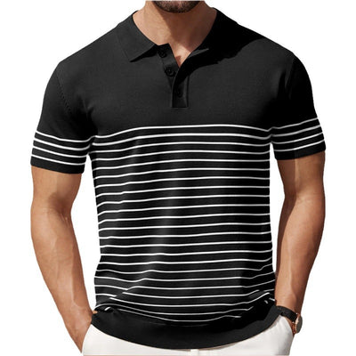 Men's Casual Non-Pilling Striped Sweater